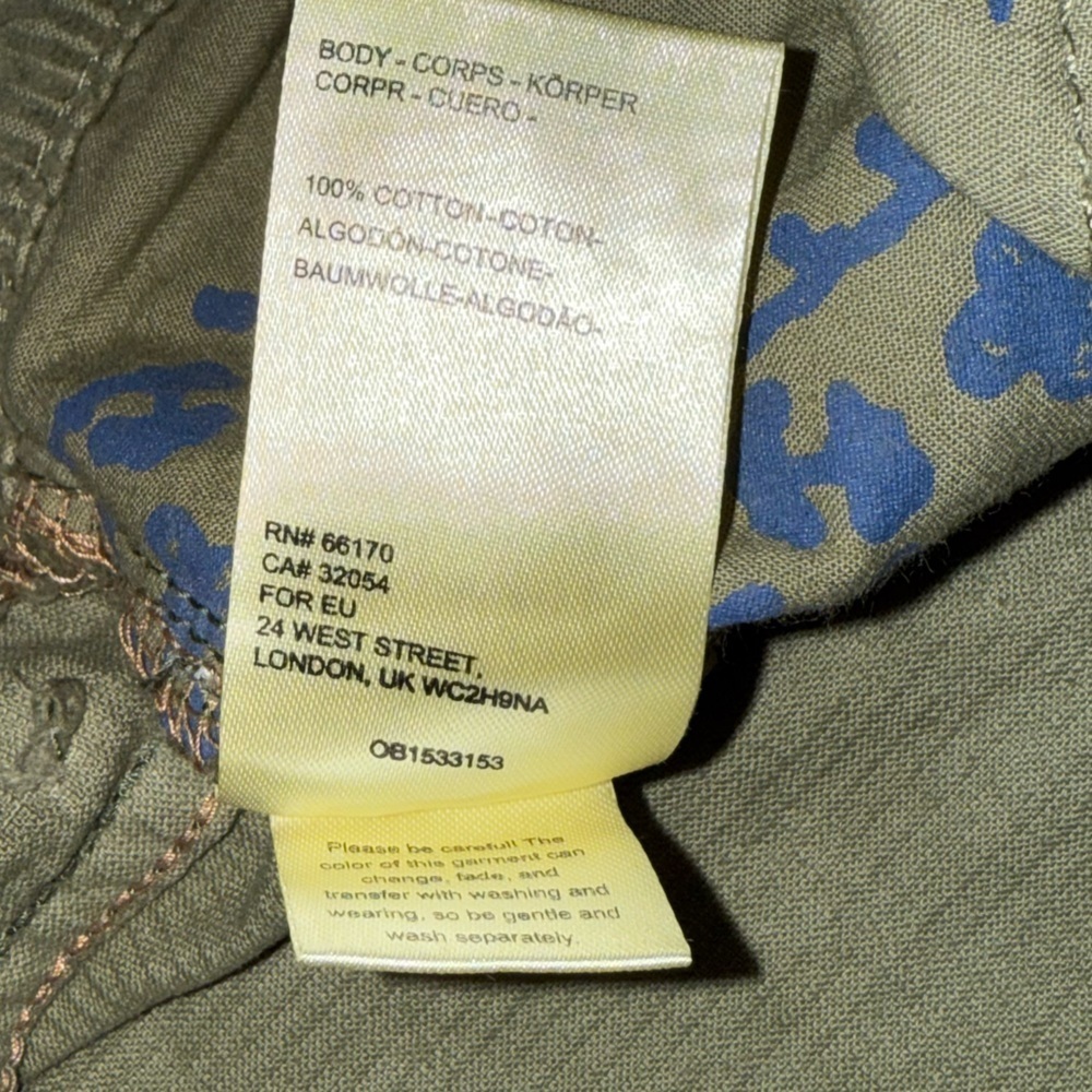 NWT We the Free Women’s Pax Slim Cord Boyfriend Jeans Olive Green 30” Corduroy - Picture 10 of 11